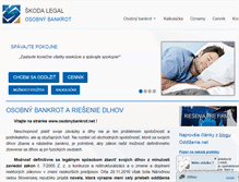 Tablet Screenshot of osobnybankrot.net
